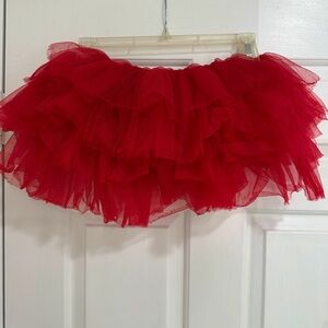 Spencer’s Red Organza Tutu // Rave Festival Cosplay EDM EDC Ultra Tomorrowland